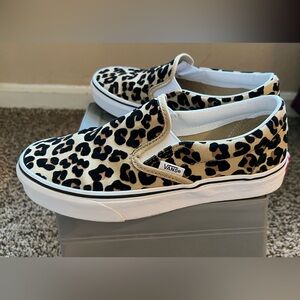 Leopard print vans